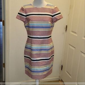 Brooks Brothers Colorful Striped Mini Dress